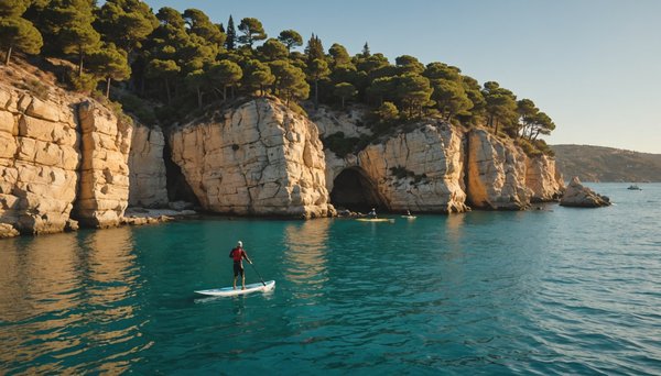 Paddle côte rocheuse : glisser sur les eaux turquoise de la méditerranée avec le camping les marsouins